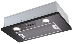 Вытяжка Krona SELINA 600 black PB, встраиваемая, LED-освещение, черная