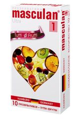 Презервативы Masculan Ultra 1 Tutti-Frutti с фруктовым ароматом - 10 шт. - 