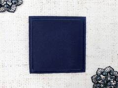 Термоаппликация, р. 8,4х8,4 см, тёмно-синий