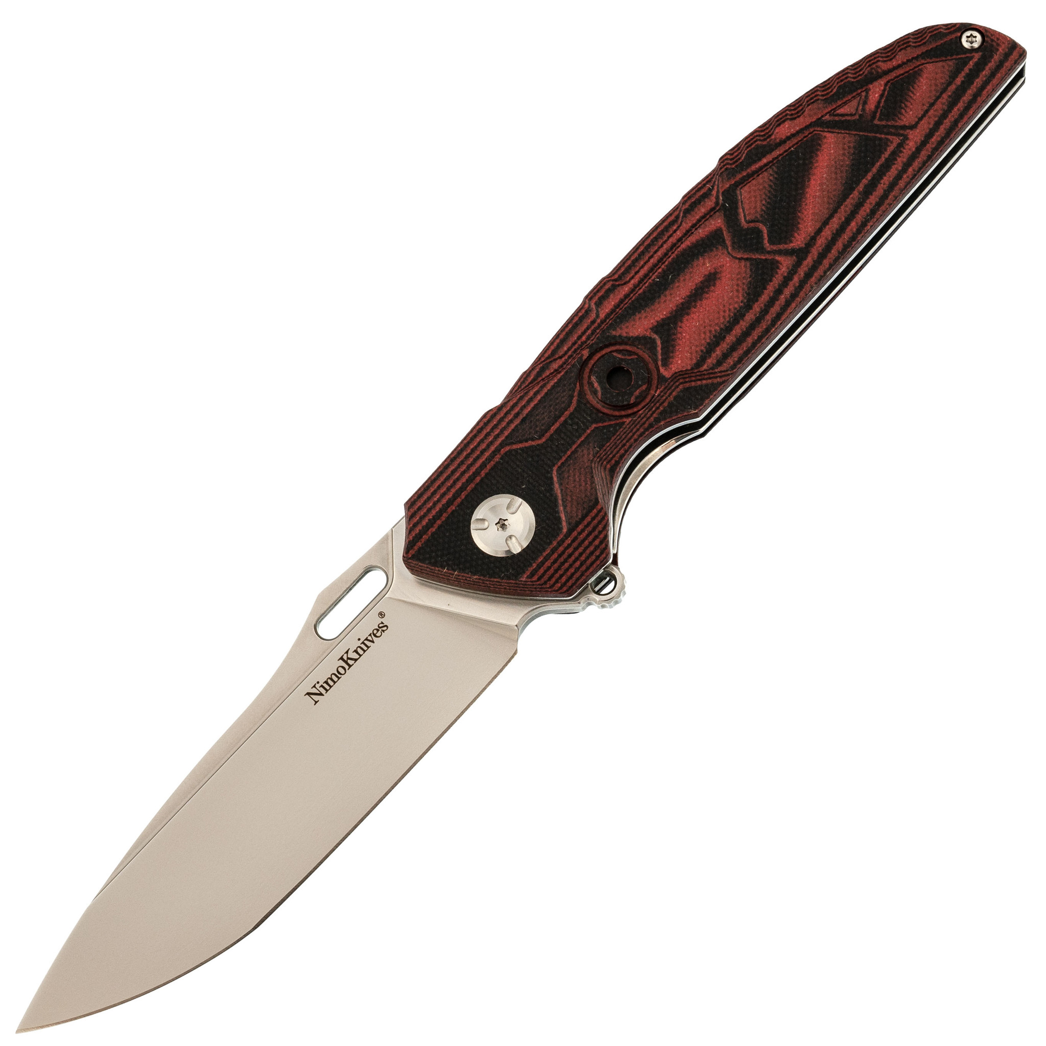 Купить складной нож Fat Dragon Knives Rough Red, сталь D2, рукоять G10 -  FD_017 за 4 590 руб в Москве, СПБ