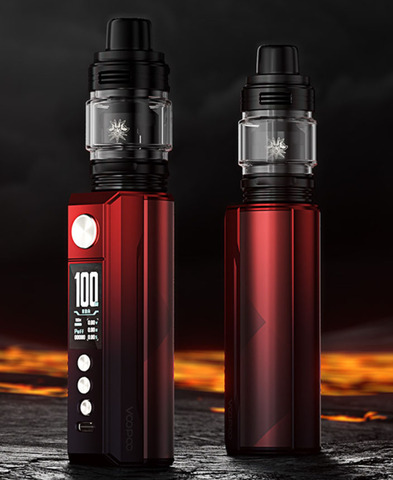 Вейп Voopoo Drag M100S Kit 100 Вт - цвет Red & Black