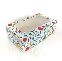 Упаковка для зефира "Школьная" 25*15*7 см