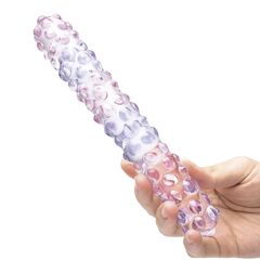 Фаллоимитатор с массажными точками Purple Rose - 23 см. - 