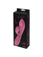 Малиновый вибратор-кролик Indeep Juna - 21,5 см. - 