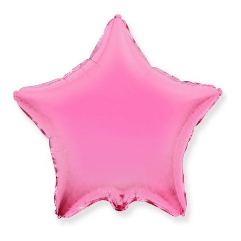 Звезда из фольги розовая, Пастель (46 см)