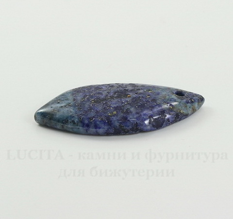 Подвеска Ляпис Лазурит (прессов., тониров) (цвет - темно-синий) 39,9х20х5,3 мм №47