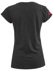 Женская теннисная футболка Babolat Exercise Flag Message Tee Women - black heather