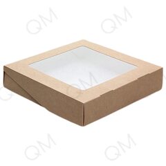 Контейнеры навынос ECO TABOX 1500 gl склеенные с окном 200x200x40 мм