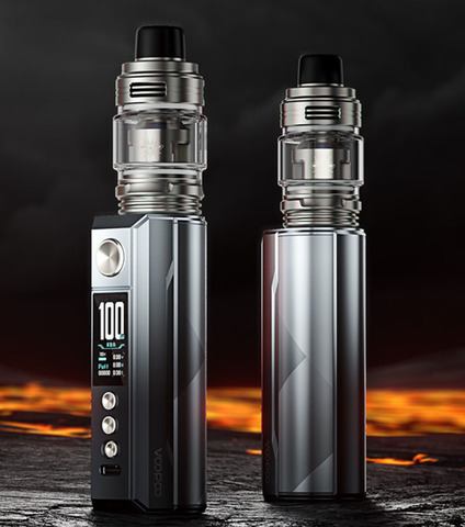 Вейп Voopoo Drag M100S Kit 100 Вт - цвет Silver & Black