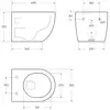 Унитаз подвесной BelBagno Uno 2.1 BB7006CHR+SC безободковый 36x48.5x33 см, с сиденьем дюропласт