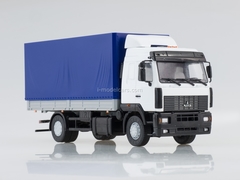 MAZ-5340 flatbed white-blue 1:43 AutoHistory