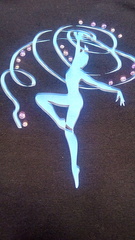 М4,02-001 Борцовка с аппликацией и стразами