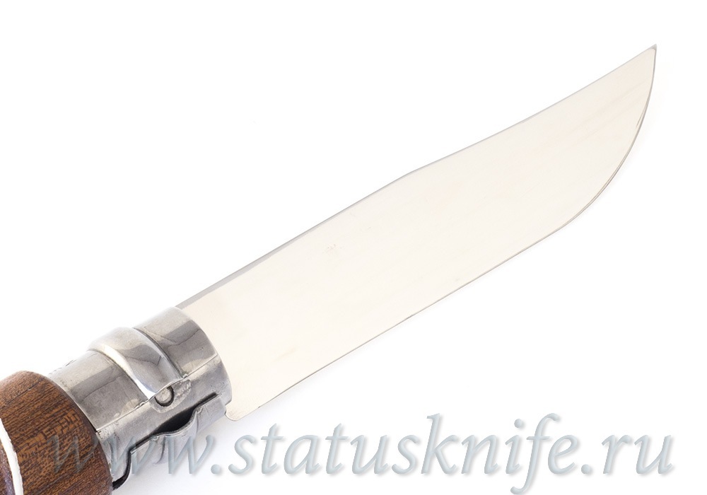 Нож авторский Opinel 08 Mirror Brown полированный клинок