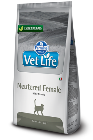 Farmina Vet Life Neutered Female для стерилизованных кошек, сухой, курица (2 кг)
