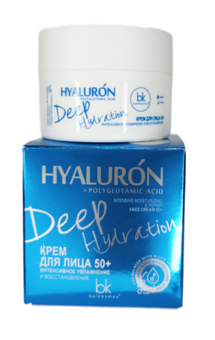 BelKosmex Hialuron Deep Hydration Крем для лица 50+ Интенсивное увлажнение и восстановл48г