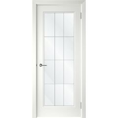 Купить Межкомнатная дверь эмаль Level-1 белая остеклённая