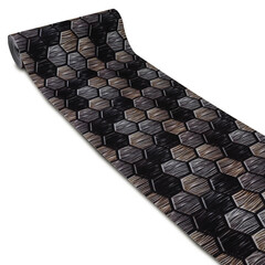 Велюровая дорожка «Соты коричневые»