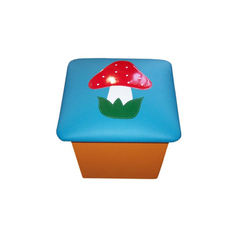 Пуфик с аппликацией Мухомор