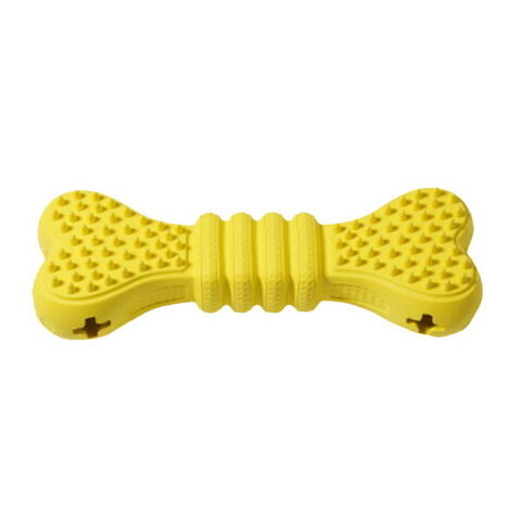 Homepet игрушка д/cобак косточка для чистки зубов желтая каучук 15 см х 5,4 см х 3,3 см