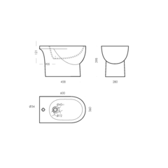 Биде напольное ART