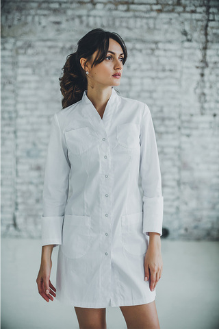 Халат женский м130 сансара белый