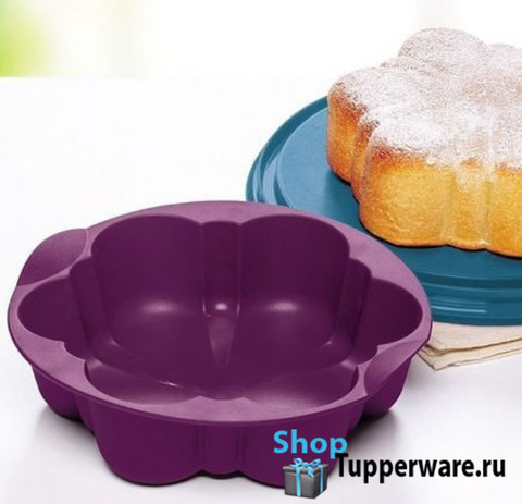 силиконовая форма цветок в фиолетовом цвете Tupperware