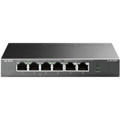 TP-Link TL-SF1006P - 6-портовый 10/100 Мбит/с настольный коммутатор с 4 портами PoE+