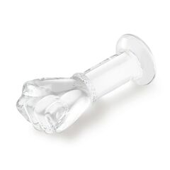 Стеклянный плаг в форме сжатой в кулак руки 5’’ Glass Fist Butt Plug - 13 см. - 