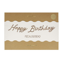 Гирлянда "Happy Birthday + цифры"