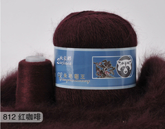 Пряжа "Норка" длинноворсовая, Пух норки-90% Полиамид-10%