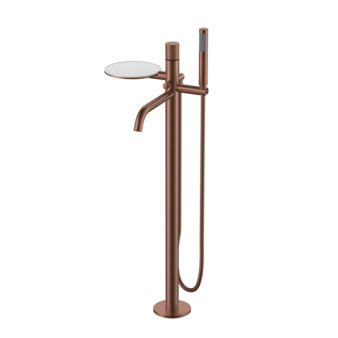Boheme 129-BRB.4 Смеситель STICK напольный BRUSHED BRONZE ручка SPIRALE