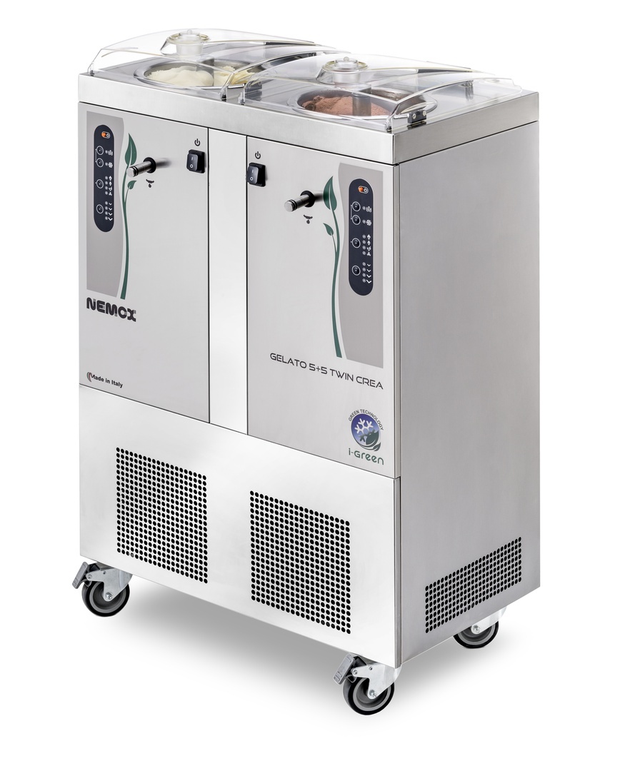 Фризер (батч-фризер) Nemox  GELATO 5+5K TWIN (0038130250) для твердого мороженого с 2 чашами 3,2 л