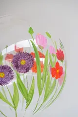 Воздушный шар Баблс с цветами