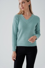 Мятный джемпер Тамбовчанка