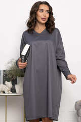Платье Хюгге (темно-серое) П14121-25М LT Collection (Акция)