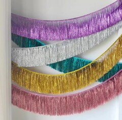 Занавес-бахрома, Черный, 24 см*2 м (В*Ш)