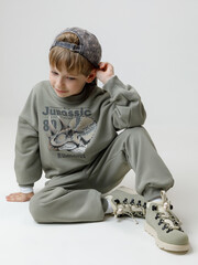 джемпер  для мальчика  КР 302843/хаки 6206 к592