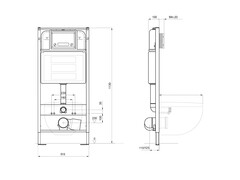 SET AQUATEK ЕВРОПА New-069 4в1 (рама + крепление + кнопка + унитаз + тонкое сиденье с механизмом soft close)