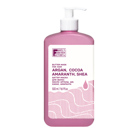 Hair Pure Boom Маска-баттер для волос Масло арганы, ши, какао, амаранта 500мл