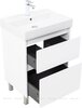 Aquanet 348190 Тумба с раковиной Nova Lite 2.0 60 напольная цв. белый глянец (348190)