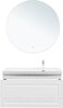 Aquanet 365932 Тумба с раковиной Агата 100 R 1 ящ. цв. белый сатин (365932)