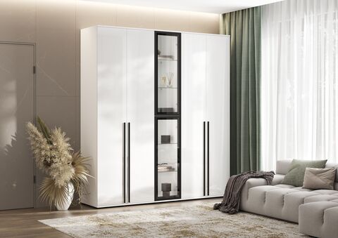 Комплект шкафов Норд №2 Белый глянец / Белый