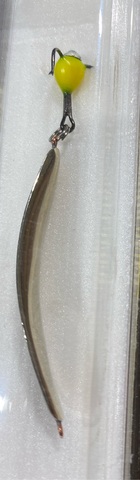 Блесна зимняя штурм с чертиком Тромба цв: Нейзильбер (бл.1шт)