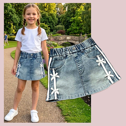 Юбка джинсовая д (3-8) 260324-VT898