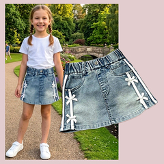 Юбка джинсовая д (3-8) 260324-VT898