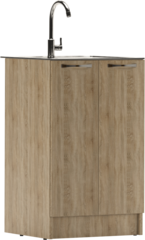 Тумба под нержавеющую мойку 50х50 Дуб Сонома