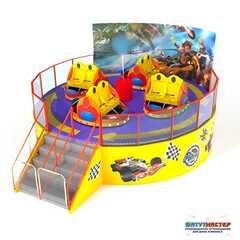 Карусель чашки «Гонки Непосед» 4 чашки, 8 мест, 7×7×4,4 м