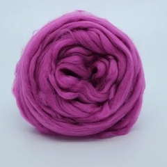Шерсть для валяния "ТРО", тонкая мериносовая шерсть 100г, нежная сирень
