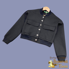 Жакет-бомбер хлопок д (9-13) 260415-WD141