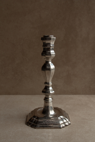 Винтаж Высокий подсвечник, серебрение